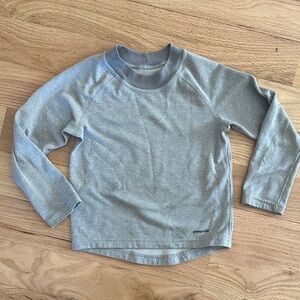 Patagonia Capilene 3 midweight gray long sleeve top little kids sz XXS (3-4)
